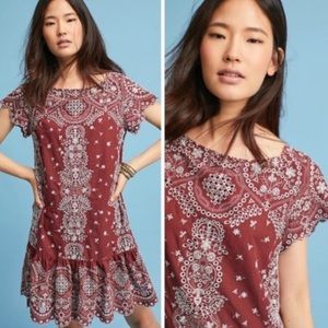 Anthropologie Feather Bone Dress